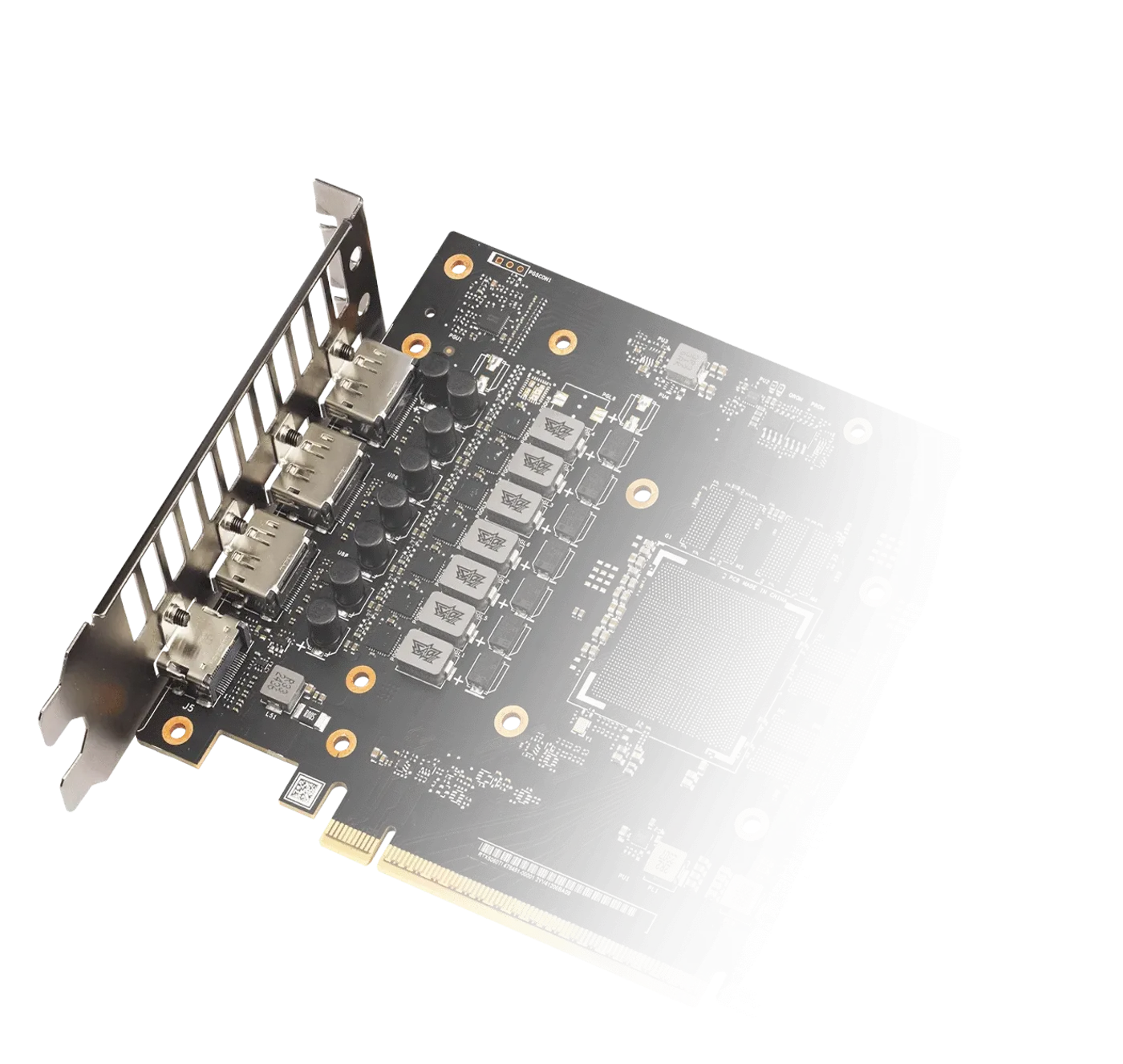 Close-up circuit board image highlighting military-grade components and protection