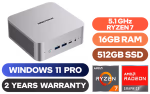 MINISFORUM AI X1 255 Ryzen 7 Mini PC MINISFORUM AI X1 255 Ryzen 7 Mini PC - Image 1