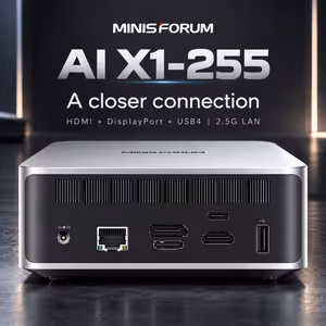 MINISFORUM AI X1-255 Mini PC — Ryzen 7, 16GB DDR5, 512GB SSD - image 4