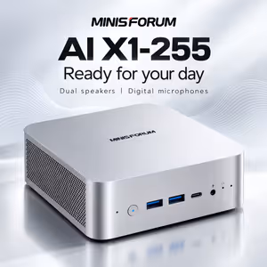 MINISFORUM AI X1-255 Mini PC — Ryzen 7, 16GB DDR5, 512GB SSD - image 6