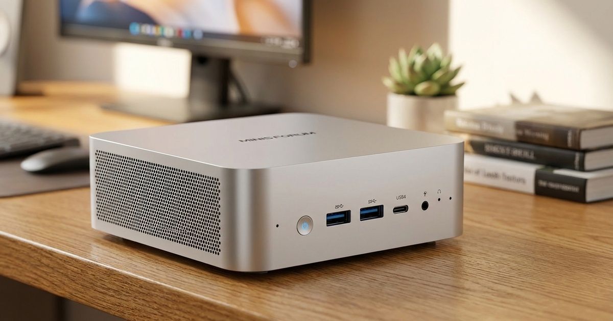 MINISFORUM AI X1-255 Mini PC — Ryzen 7, 16GB DDR5, 512GB SSD