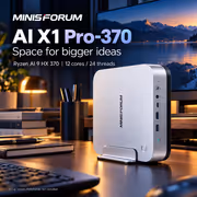 MINISFORUM AI X1 Pro-370 Mini PC — Ryzen AI 9 HX 370, 96GB DDR5 - image 2