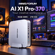 MINISFORUM AI X1 Pro-370 Mini PC — Ryzen AI 9 HX 370, 96GB DDR5 - image 3