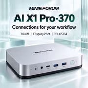 MINISFORUM AI X1 Pro-370 Mini PC — Ryzen AI 9 HX 370, 96GB DDR5 - image 6