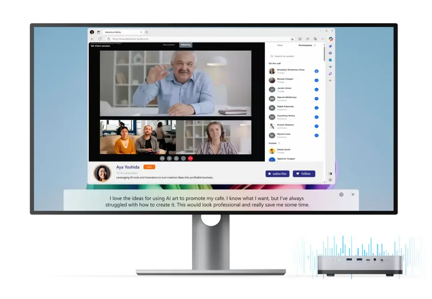 Real-Time Captioning with AI-Enhanced Mini PC