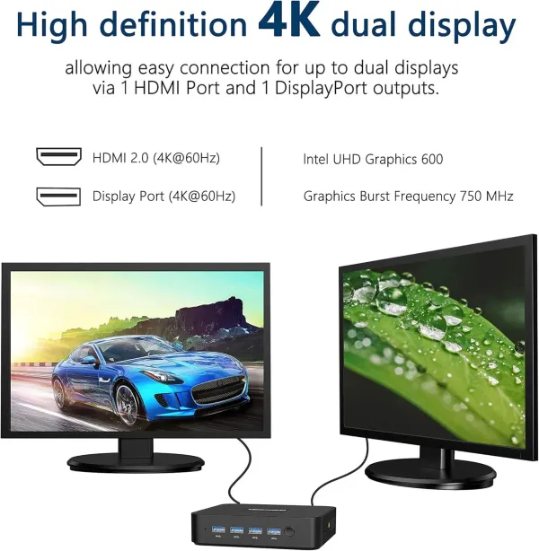 MINISFORUM GK41 Mini PC – 8GB DDR4, 256GB SSD, 4K Outputs | Evetech