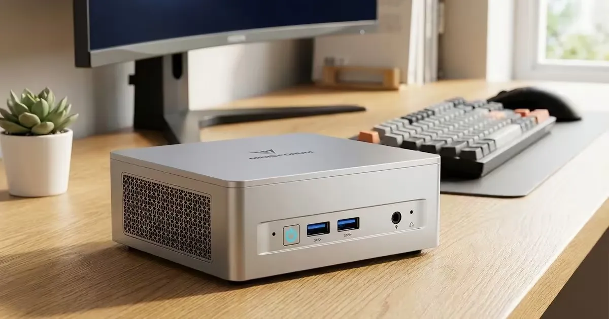 MINISFORUM UM750L Mini PC – Ryzen 5, 16GB, 1TB SSD | Evetech