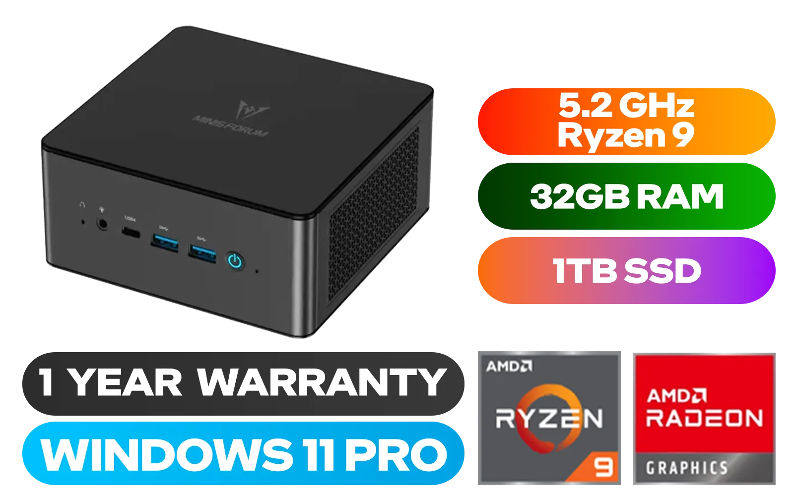 minisforum-um890-pro-ryzen9-32gb-1tb - Image 1