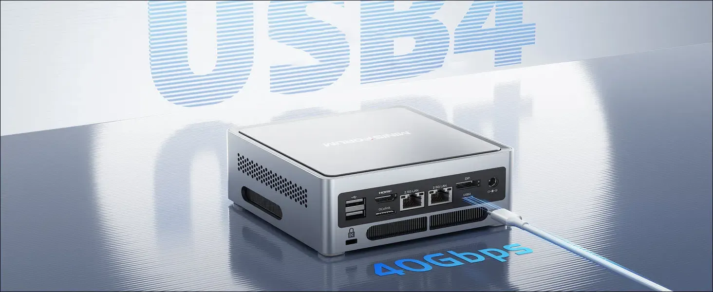 MINISFORUM NAB9 Plus i9-12900HK Mini PC — 16GB/512GB, Triple