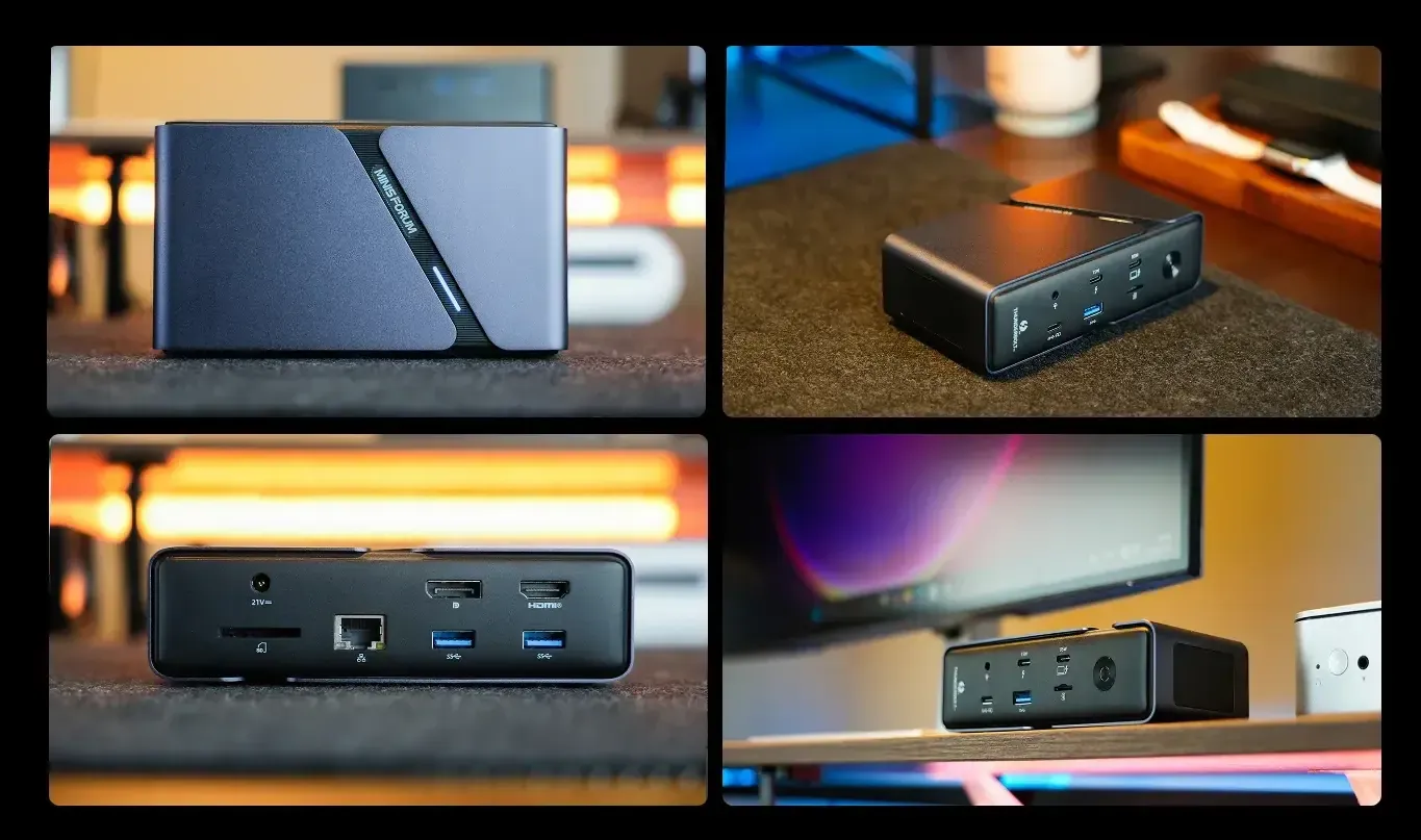MINISFORUM TB4-01 Thunderbolt 4 Docking Station with HDMI 2.1
