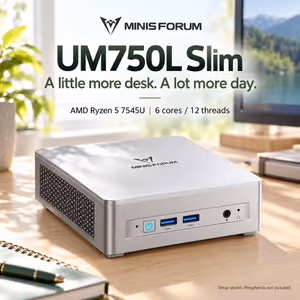 MINISFORUM UM750L Mini PC – Ryzen 5, 16GB, 1TB SSD - image 2