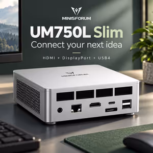 MINISFORUM UM750L Mini PC – Ryzen 5, 16GB, 1TB SSD - image 4