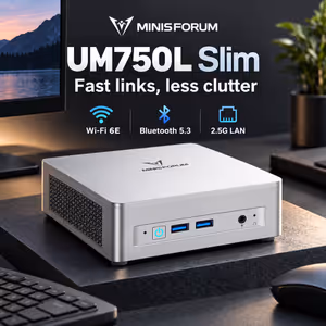 MINISFORUM UM750L Mini PC – Ryzen 5, 16GB, 1TB SSD - image 5
