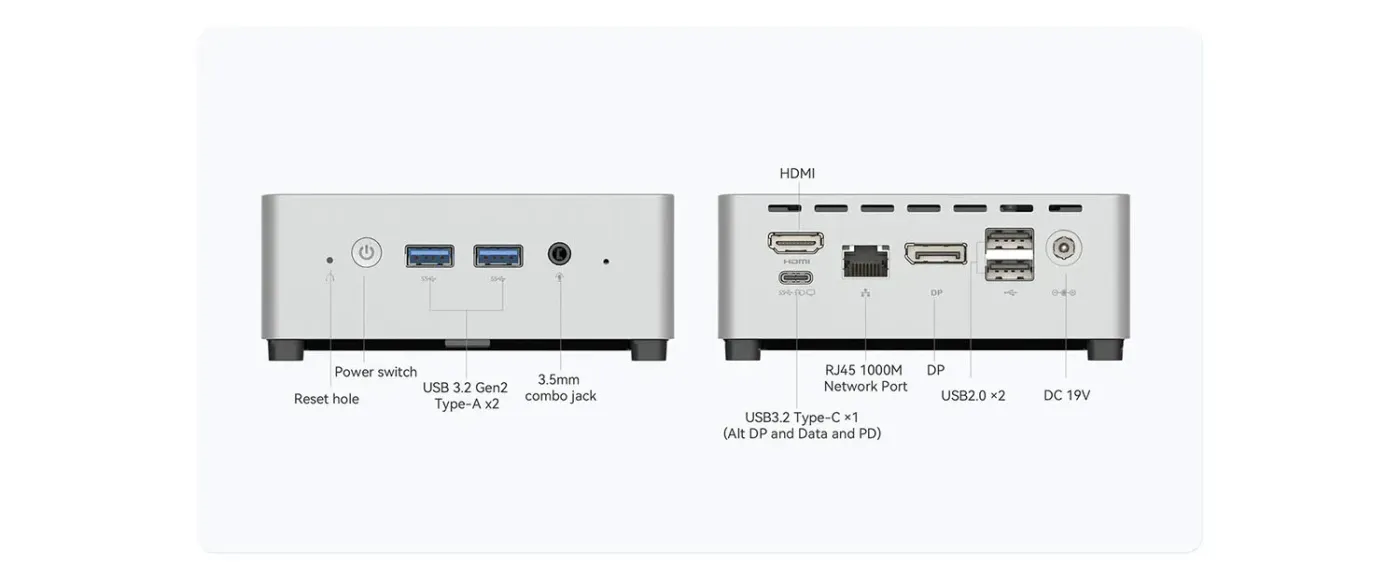 MINISFORUM UN100L Mini PC – N100, 16GB LPDDR5, 512GB SSD | Evetech