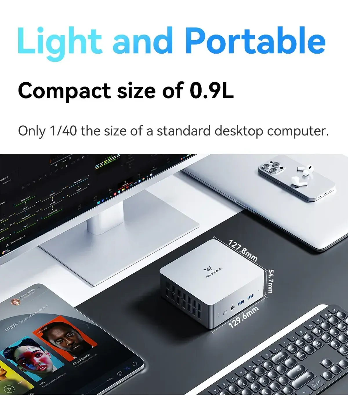 Minisforum UN1360 Mini PC i7-13620 | 16GB 512GB, Win11 Pro | Evetech