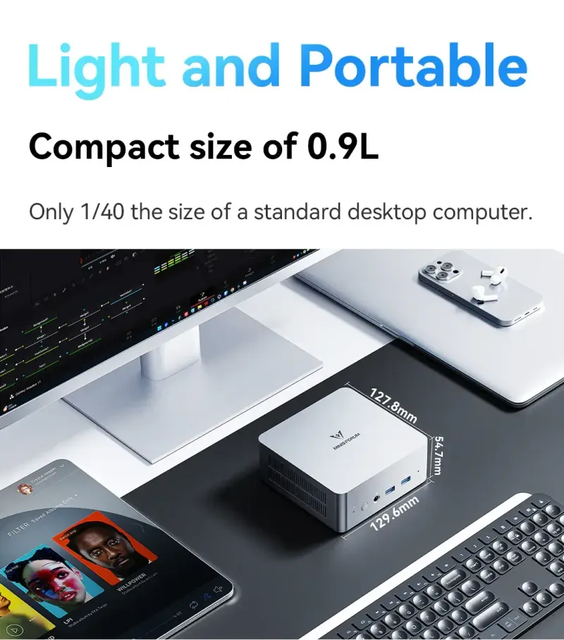 Minisforum UN1360 Mini PC i7-13620 | 16GB 512GB, Win11 Pro | Evetech
