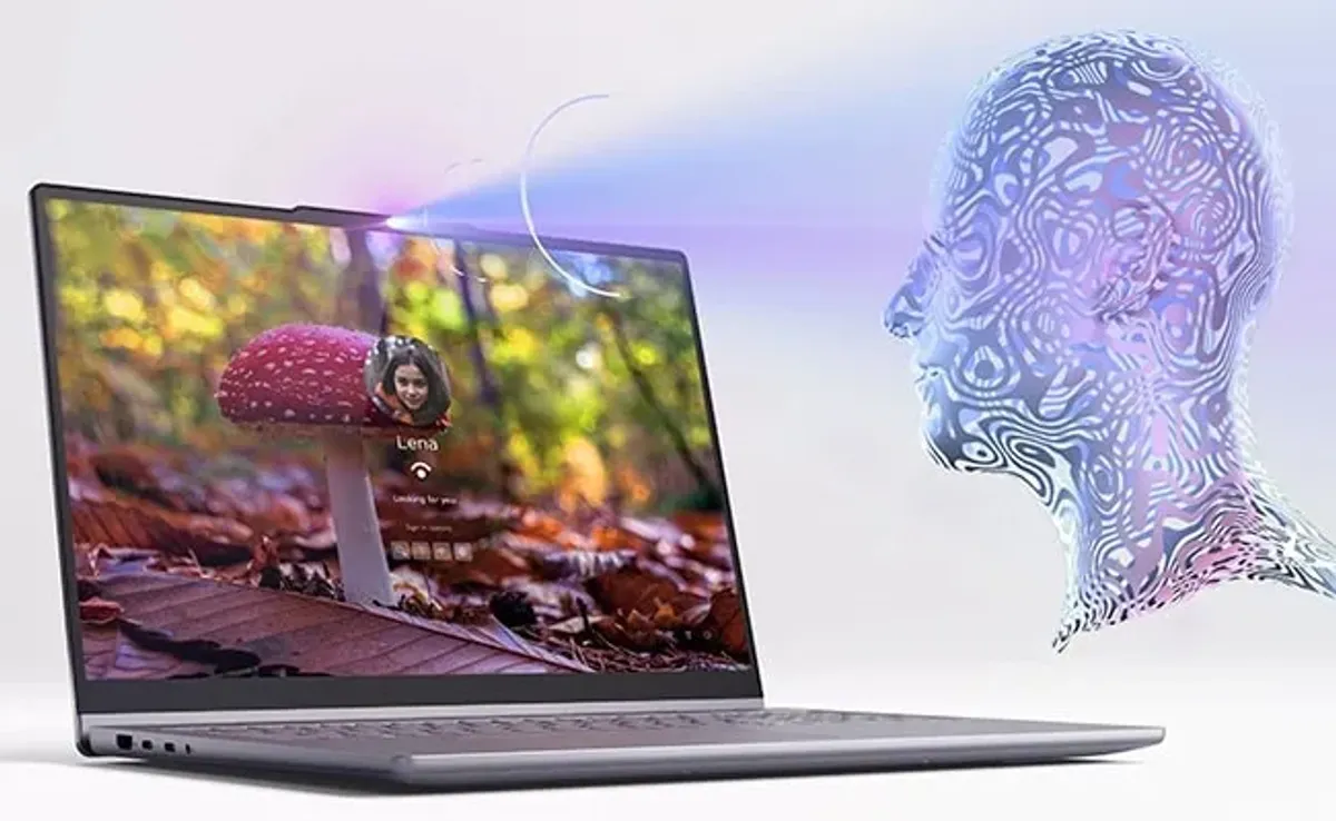 Laptop featuring FHD infrared camera and privacy shutter for secure user login