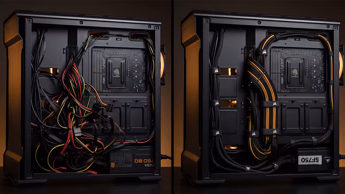 Modular PSU cable management