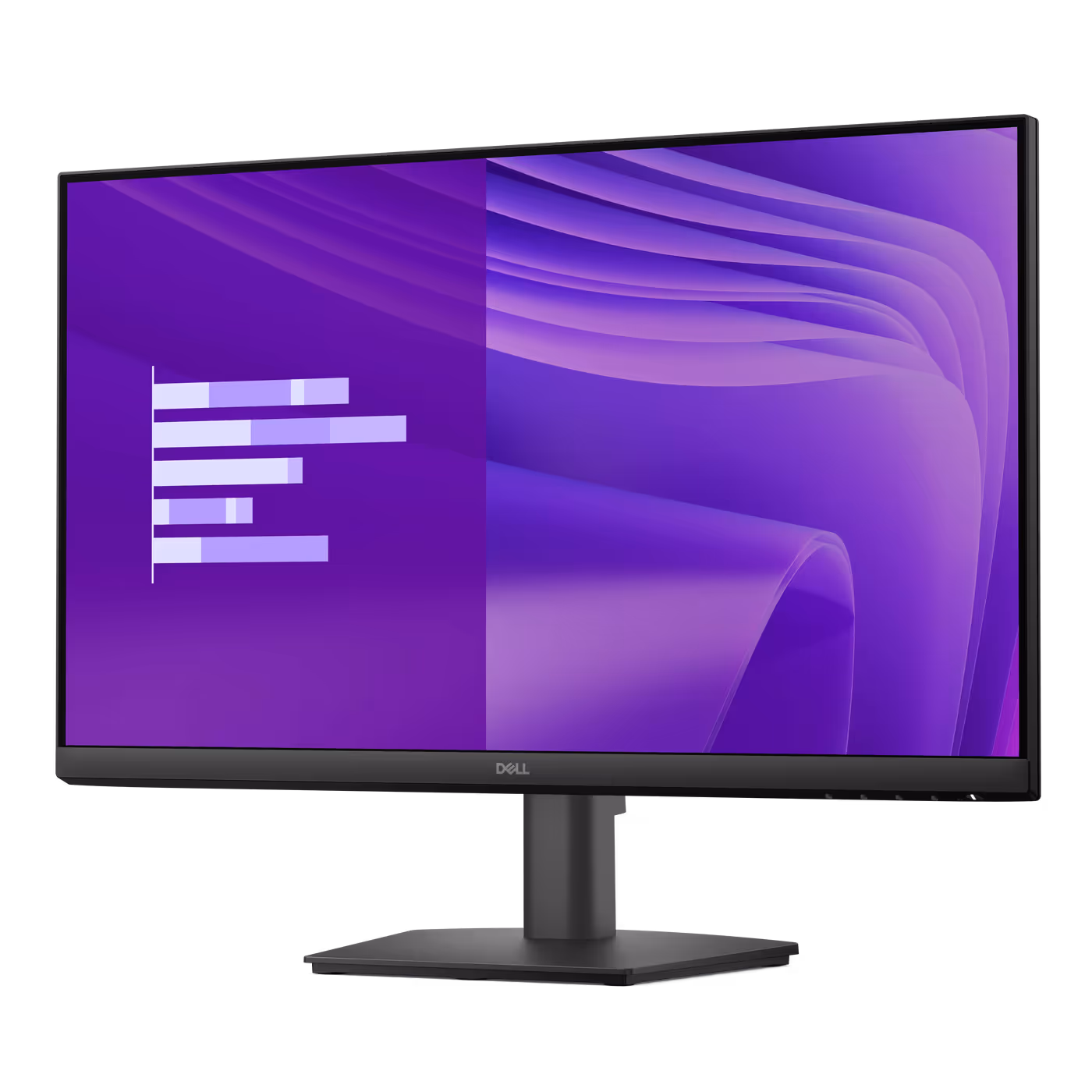 A Dell Pro 24 Monitor with a vivid colorful image on its screen.