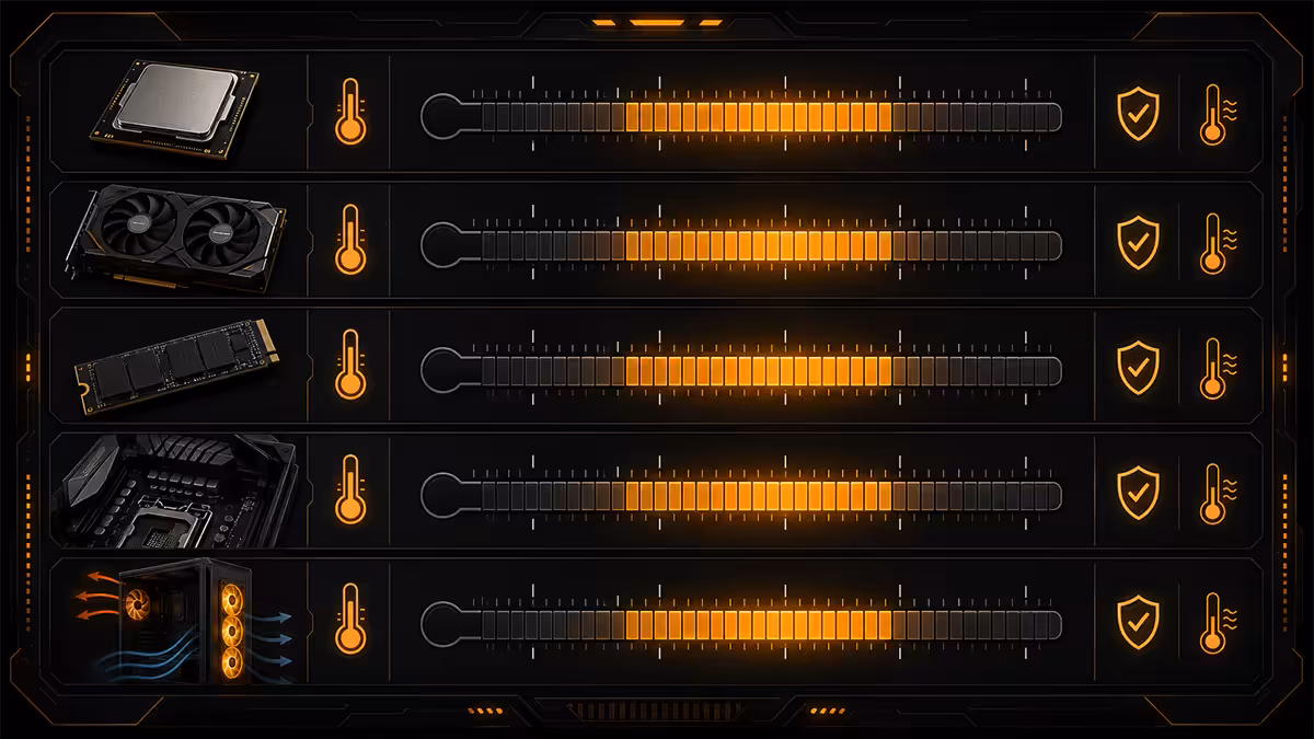 Safe PC temperature targets