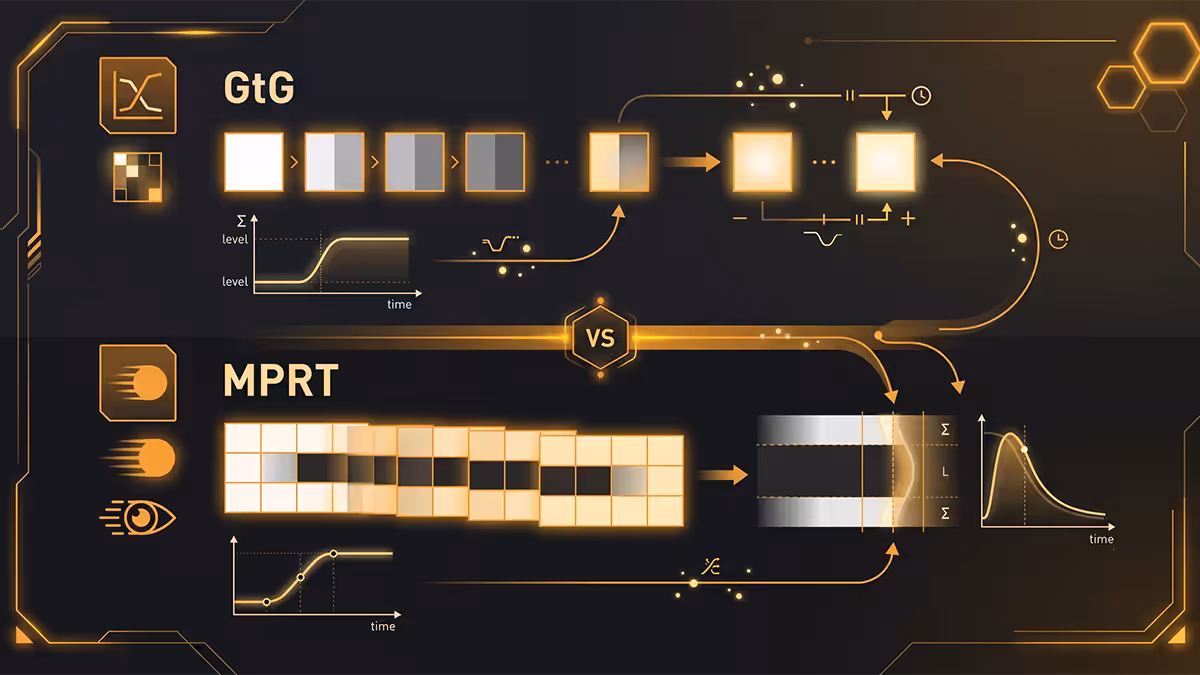 GtG vs MPRT response time