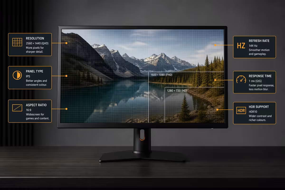 Monitor Specs Decoded Resolution Hz