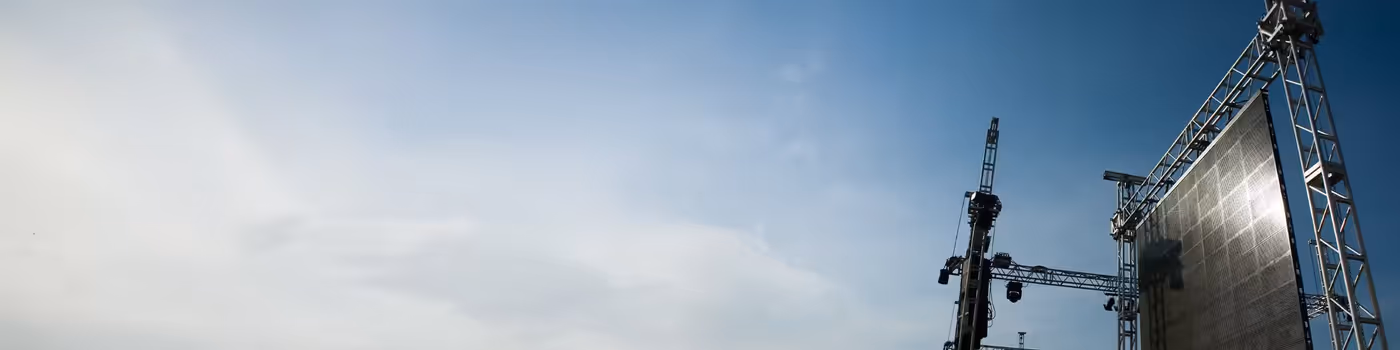 Multiple professional monitors grouped for large-scale display solutions