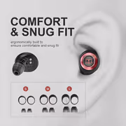 Monster Achieve 100 MH11901RD Wireless Earbuds - Bluetooth 5.0, IPX5 - image 4