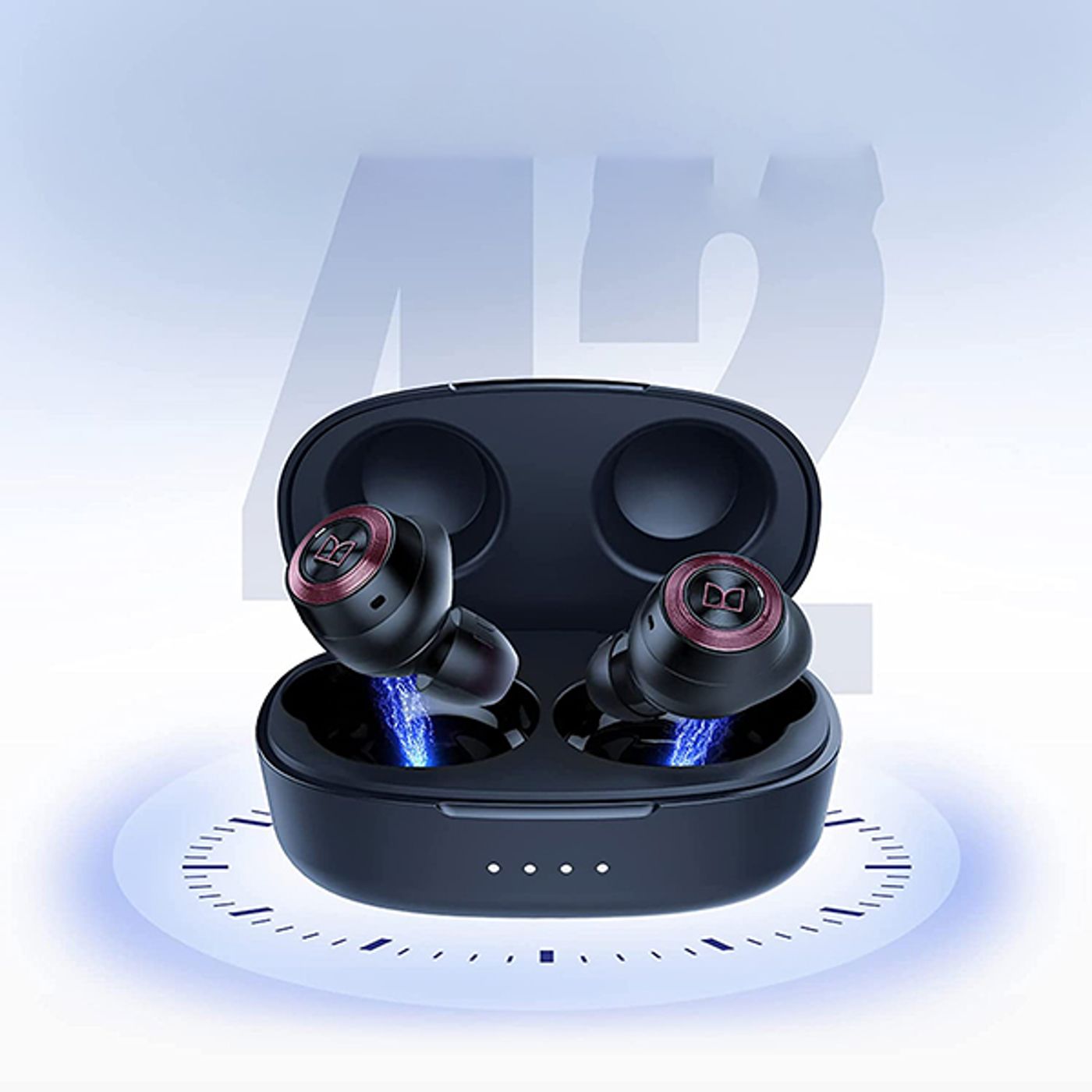 Achieve 100 AirLinks charging case with its USB-C charging port visible