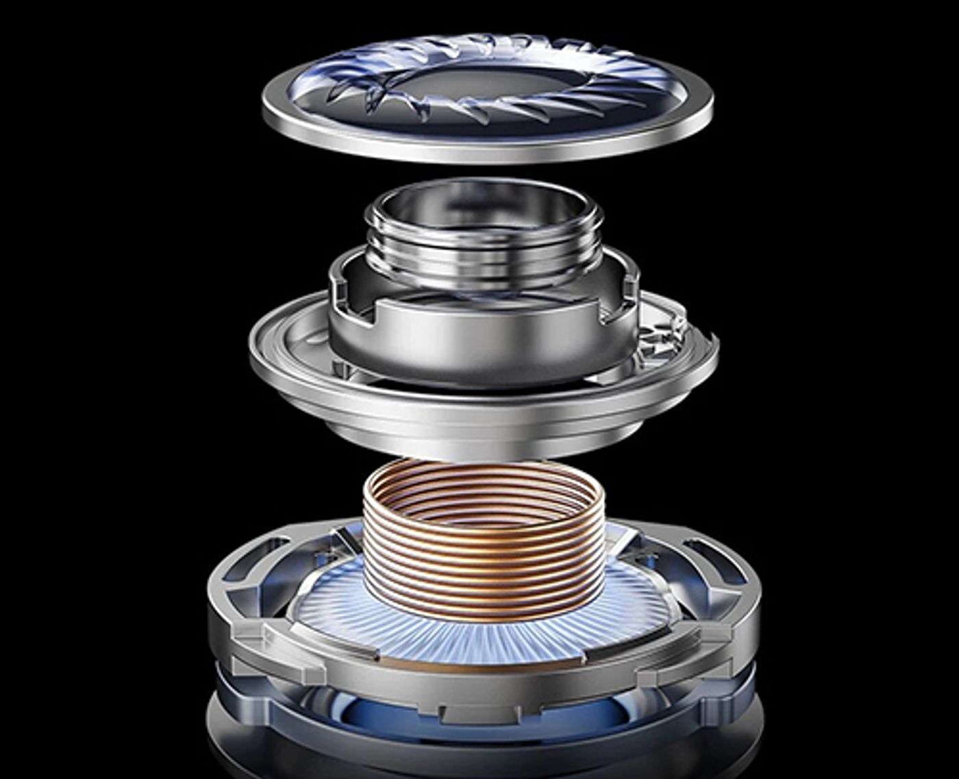 Cutaway of the 13mm moving coil driver inside the Monster Airmars GT11