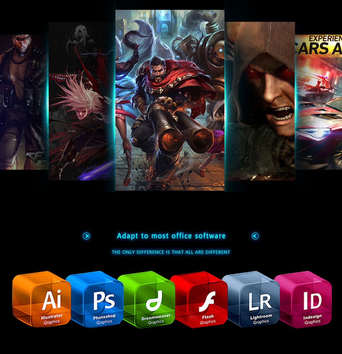 MONSTER Airmars KMH5 gaming mouse illuminated during fast gameplay