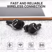 Monster Clarity 102 AirLinks MH21901 Wireless Earbuds - 30h, IPX5 (Black) - image 10