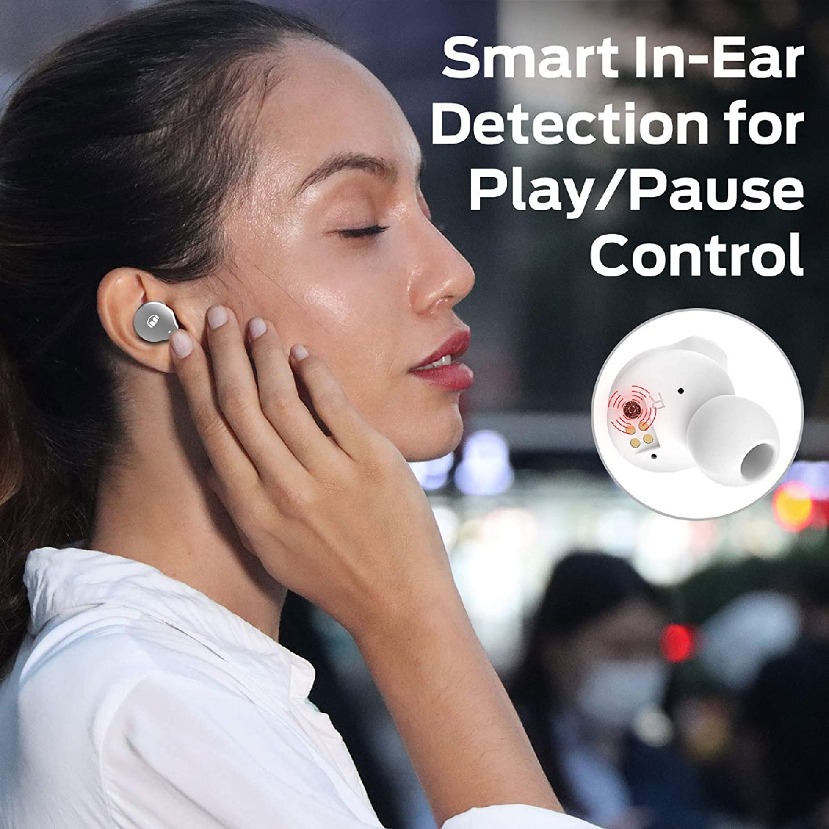 Accessories included with Monster Inspiration 700 ANC Wireless In-Ear Headphones in White
