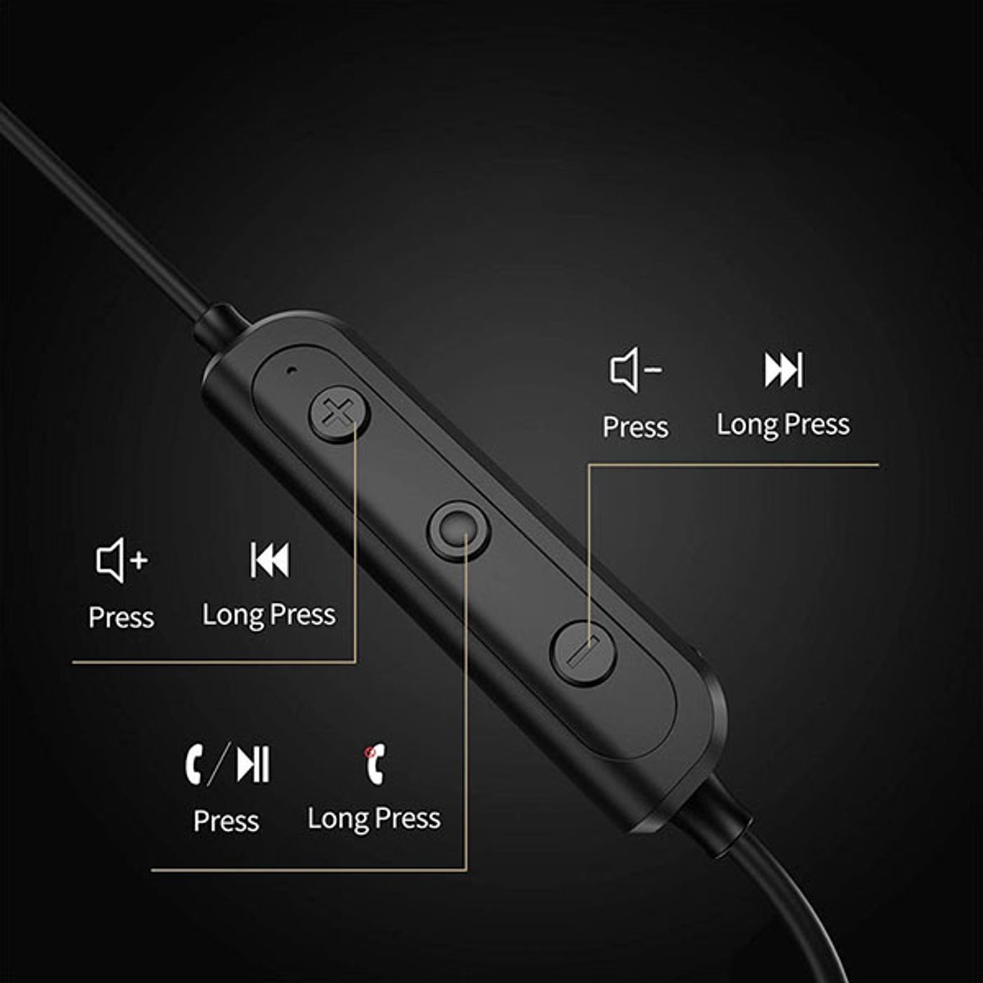 Monster iSport Solitaire with its charging port and inline control module