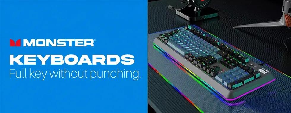 Monster Keyboards – Bold Design Meets Gaming Precision 🎮⌨️⚡
