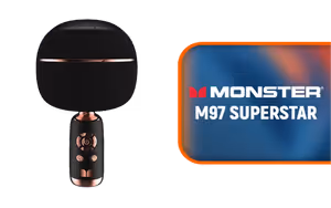 Monster M97 Superstar Mircrophone Black Monster M97 Superstar Mircrophone Black - Image 1