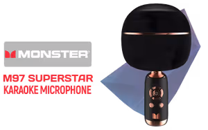 Monster M97 Superstar Mircrophone Black - Image 1