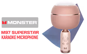 Monster M97 Superstar Mircrophone Pink - Image 1