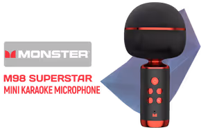 Monster M98 Mini Superstar Mircrophone Black - Image 1