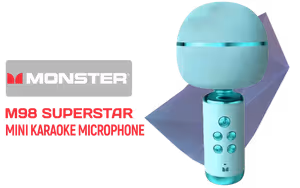 Monster M98 Mini Superstar Mircrophone Blue - Image 1