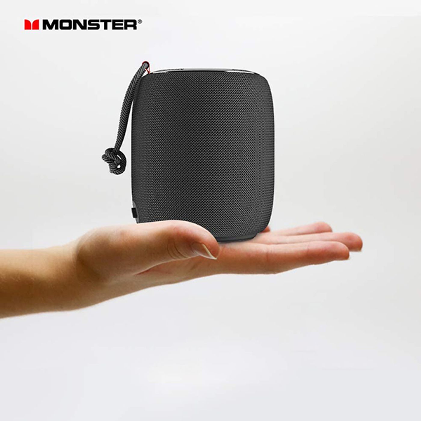 Monster S110 speaker positioned on a table for hands-free calling