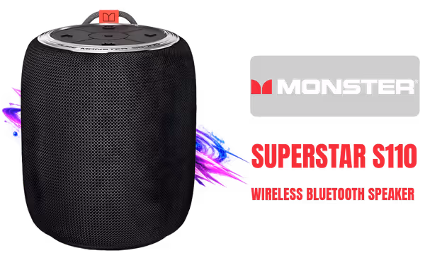 Monster Superstar S110 Bluetooth Speaker MS11901 - 360° Sound - image 1 Monster Superstar S110 Bluetooth Speaker MS11901 - 360° Sound - image 1