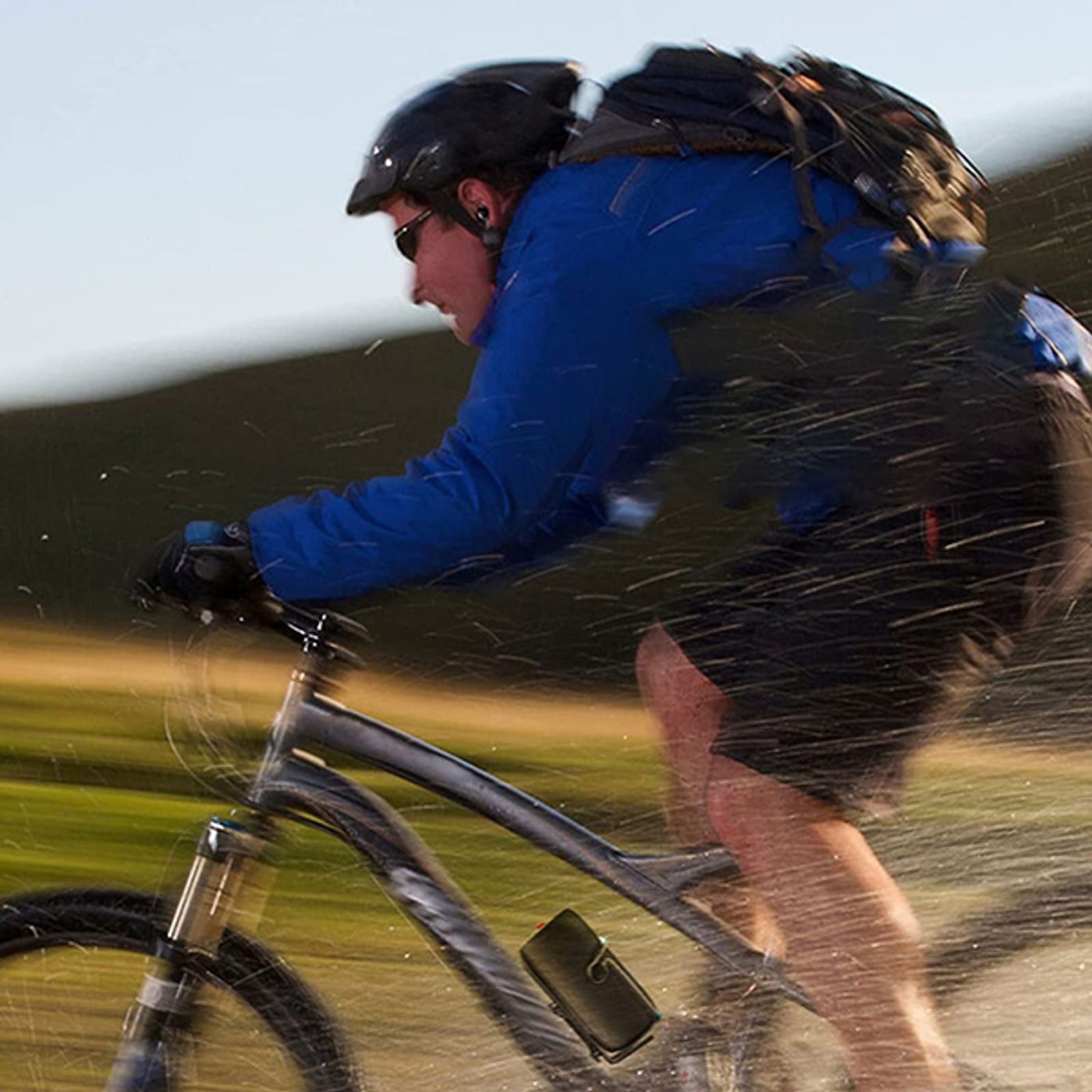 Monster S310 speaker used outdoors during a cycling trip