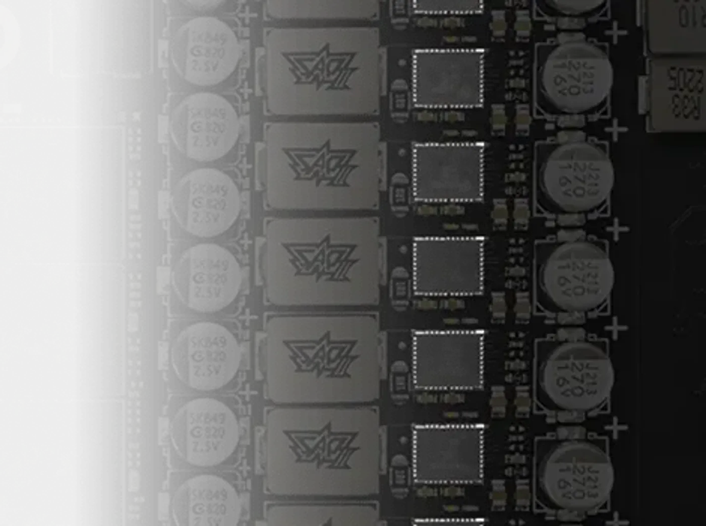 Digital power control with 15K caps for stable delivery