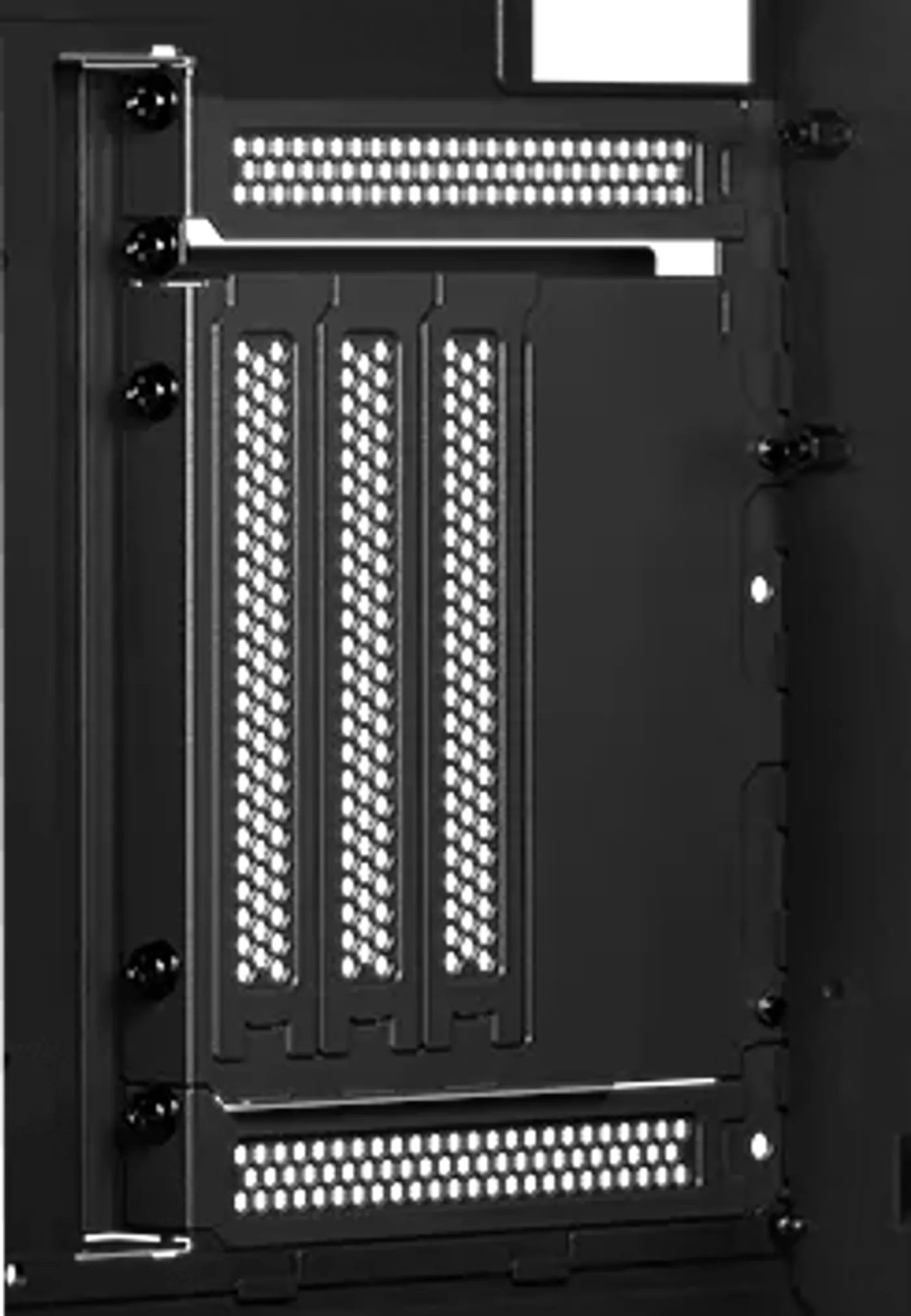 vertical graphics card mount attached with TUF Gaming GT502 Horizon ARGB