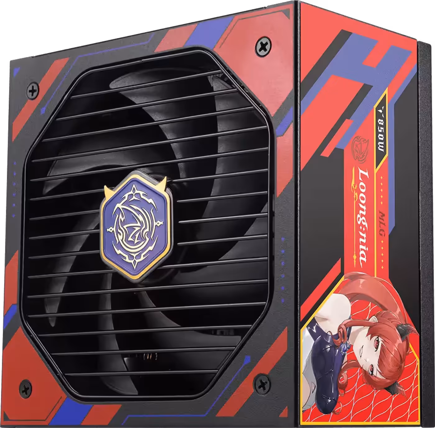 MSI A850GLS MLG power supply showing 80 Plus Gold efficiency certification