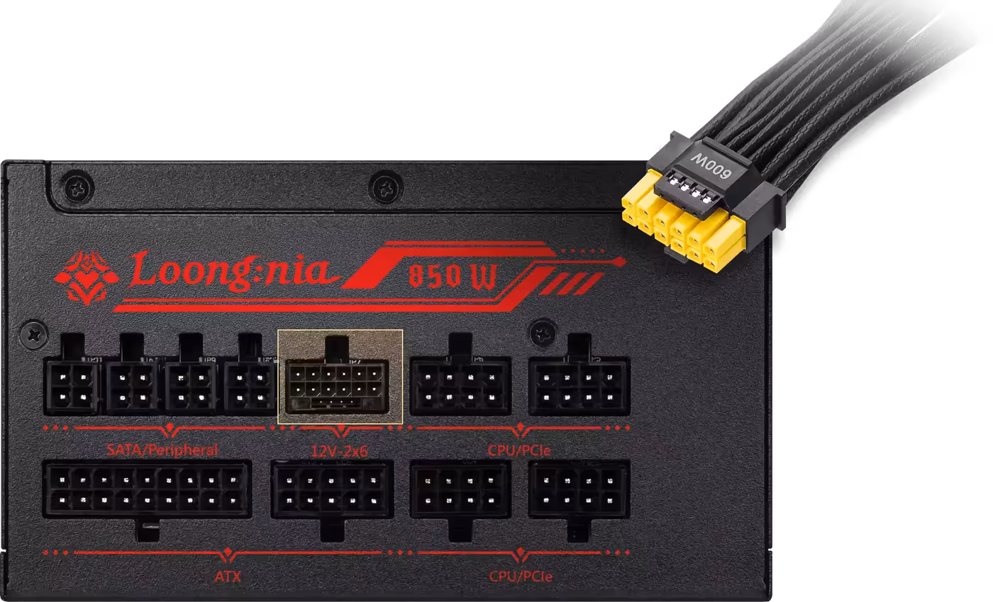 12V-2x6 power connector compliant with PCIe CEM 5.1 standards for high-end GPUs