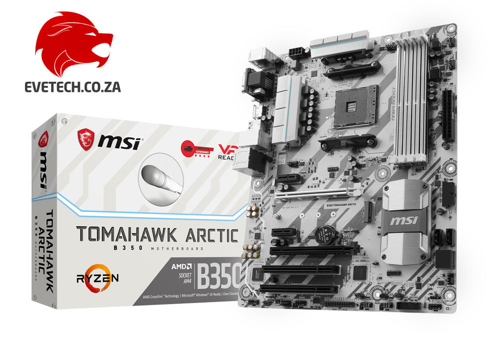 MSI Tomahawk B350 マザーボード MSI B350 TOMAHAWK ARCTIC AM4 RYZEN Motherboard - Free Shipping