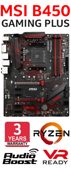 MSI H370 Gaming Plus LGA 1151 DDR4 8th Gen Intel Motherboard