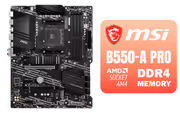 MSI B550-A PRO ATX Ryzen Motherboard | DDR4 4400 | PCIe 4.0 - image 1